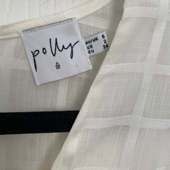 Princess polly string of stars white romper with clasp! - Picture 6 of 8